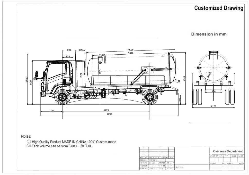 Qingling 10 CBM combination jetting truck