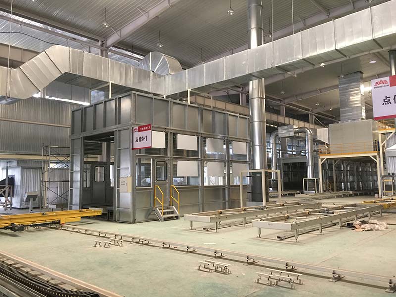 Automotive painting production line