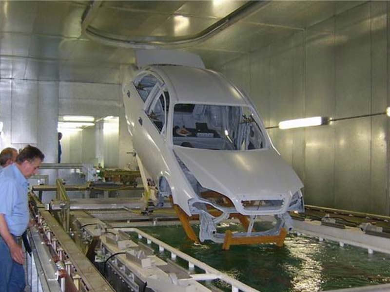 Automotive painting production line