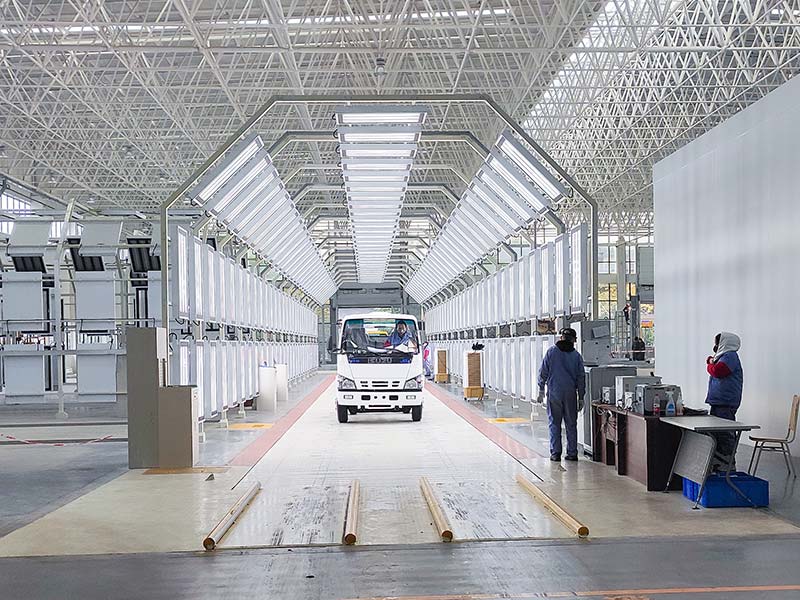 Automotive testing production line