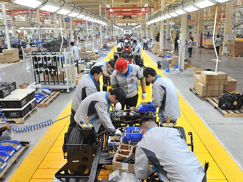 New energy electric light truck chassis assembly line New energy electric light truck chassis assembly line