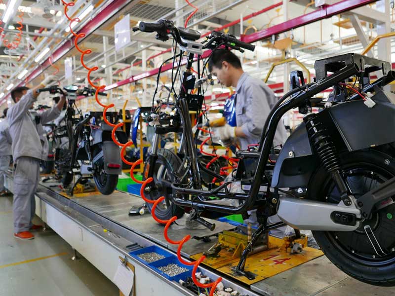 Electric motorcycle production line Electric motorcycle production line