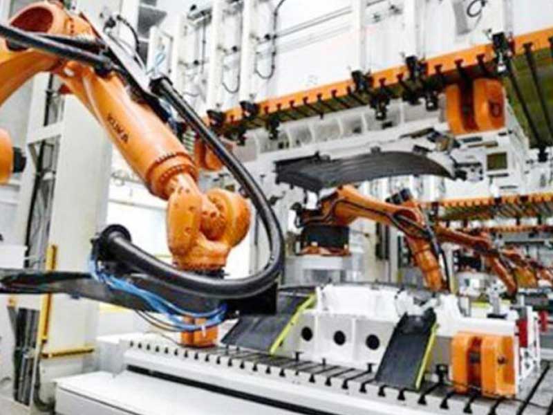 Automotive stamping production line