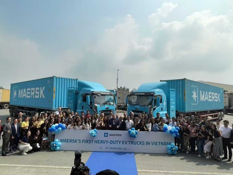 A powerful collaboration: High standards and Qingling join forces to support Maersk's zero-carbon demonstration project in Vietnam with electric heavy trucks.