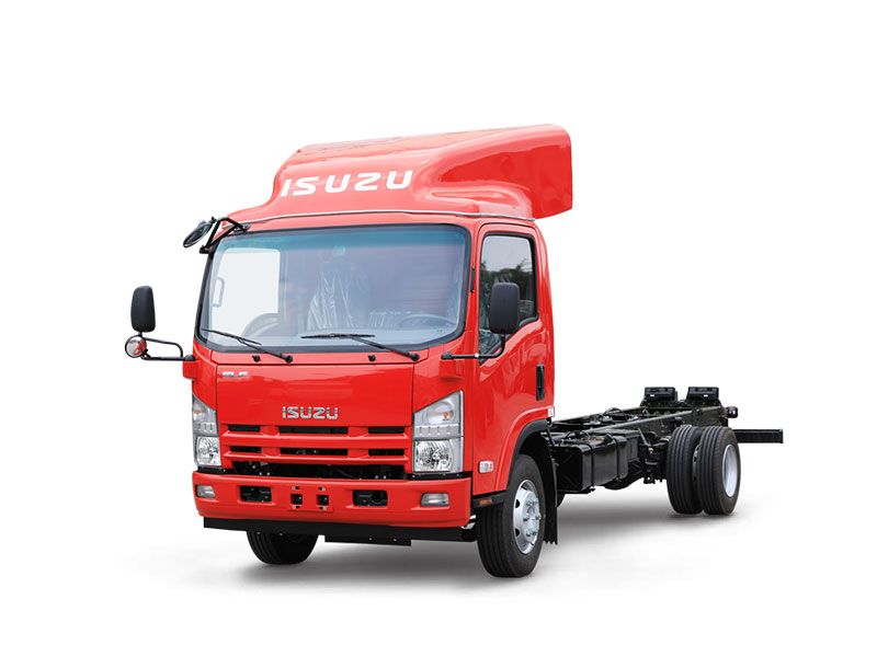 ISUZU 700P NPR Truck Chassis with 4HK1 Diesel engine left hand drive manual transmission air brake ELF NPR cargo trucks for sale