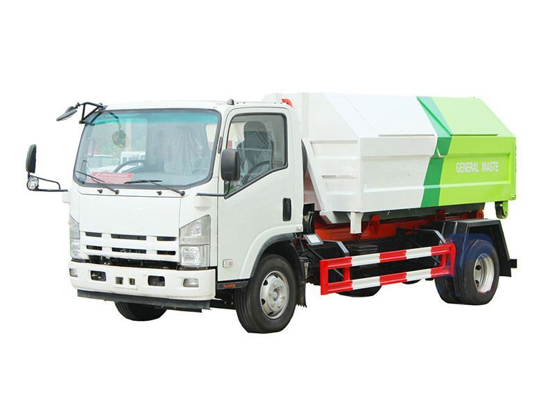 Qingling ELF/NPR hook lift garbage truck