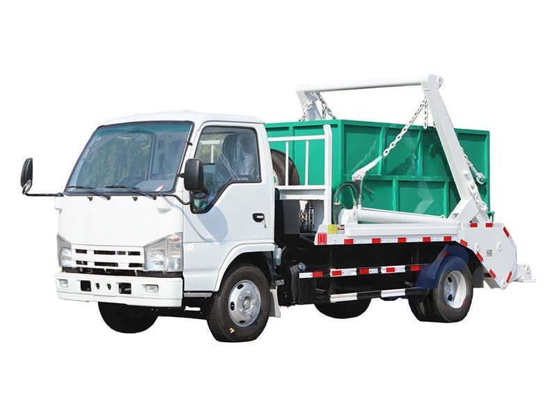 Qingling 4cbm skip loader garbage truck