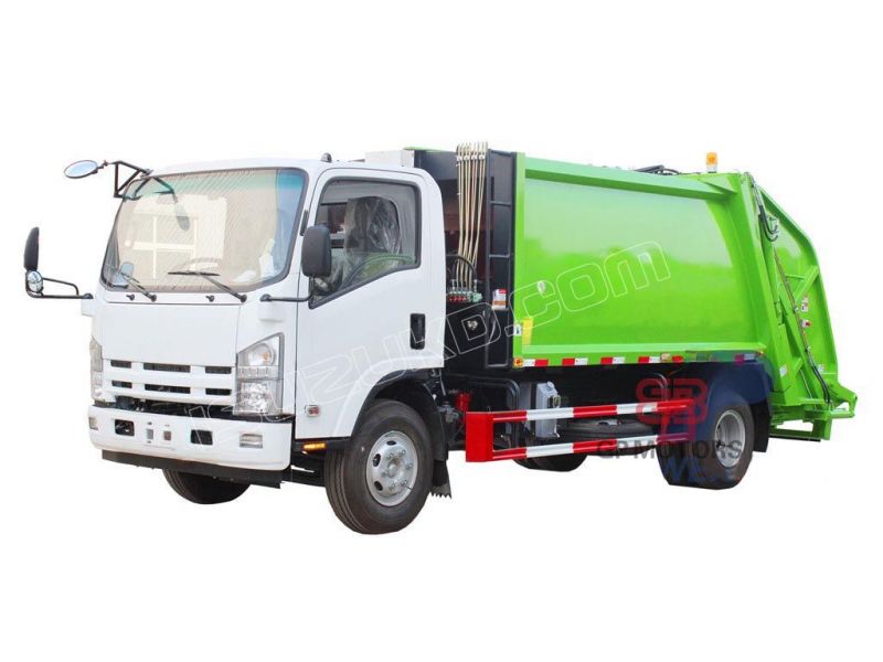 Qingling ELF 8cbm waste compactor refuse truck