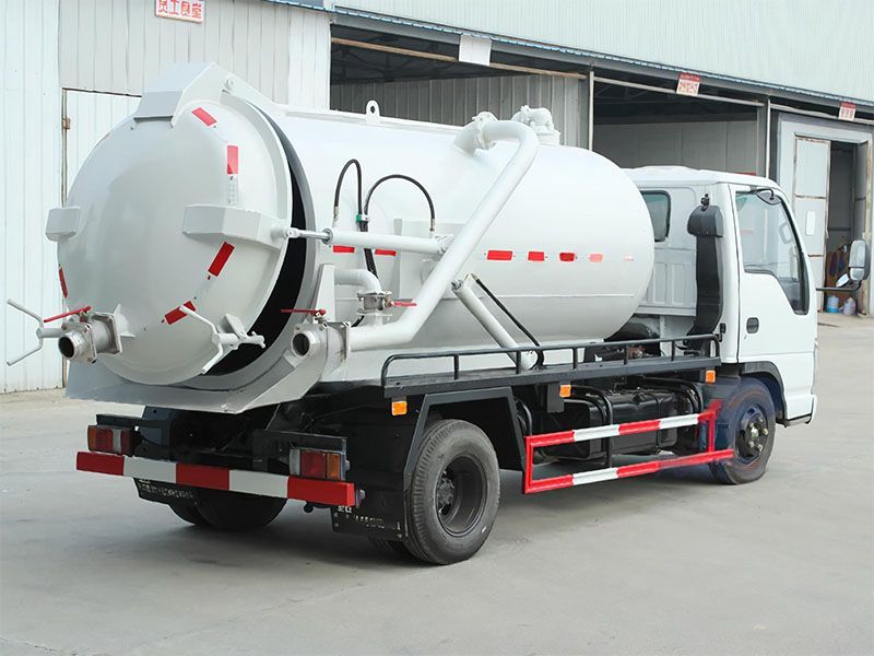 Qingling light duty 3CBM sewage vacuum truck