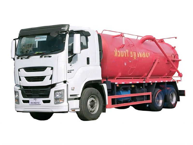 Qingling GIGA vacuum suction tanker truck