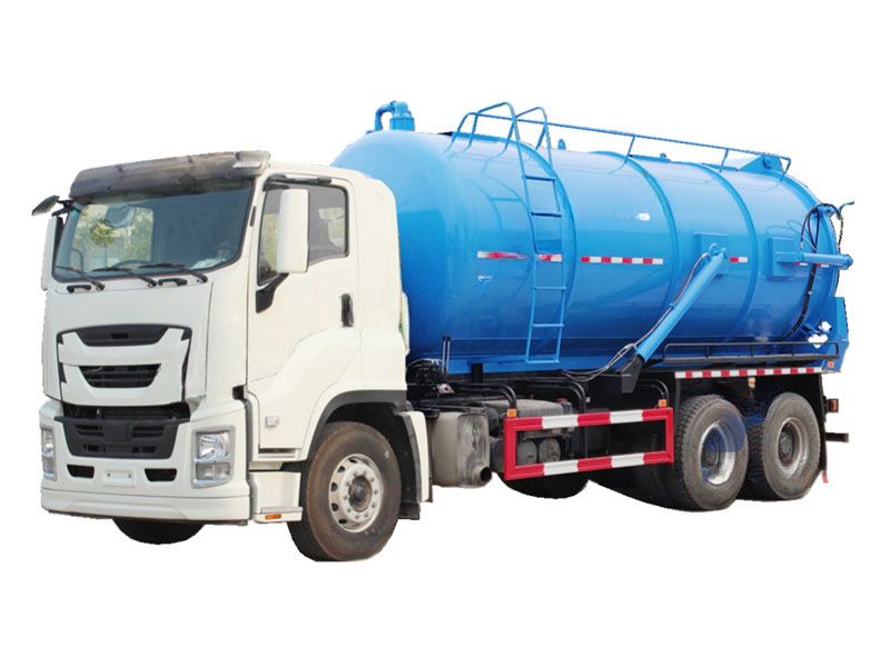 Qingling GIGA sewage vacuum suction tank truck