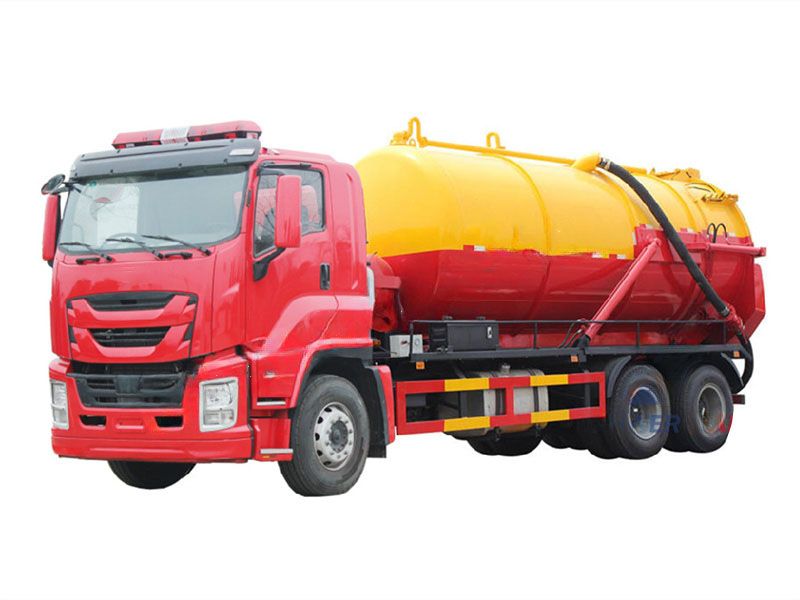 Qingling GIGA cesspit emptier tank truck