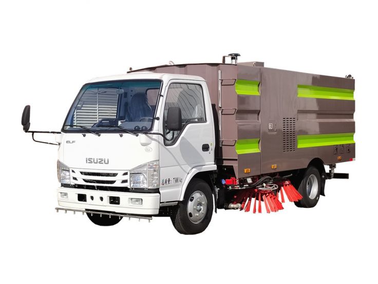 ISUZU NKR street vacuum sweeper