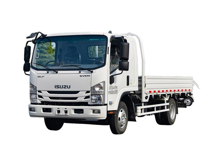 New Isuzu KV100 Flatbed Truck: Boasting an 88kW powerful engine, a high-strength chassis for durability, and excellent fuel efficiency