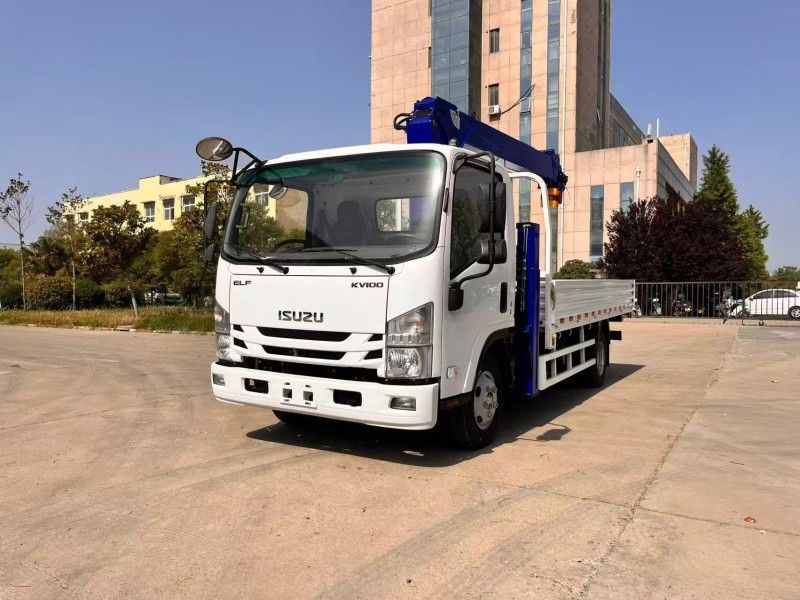 Isuzu KV100 Straight-Boom Crane Truck: A High-Efficiency Hoisting Solution for Logistics and Construction