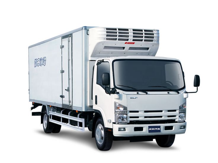 QINGLING ISUZU ELF 5Ton Mini Truck Refrigerated Trucks 4x2 Refrigerator Truck for Meat and Fish Transport