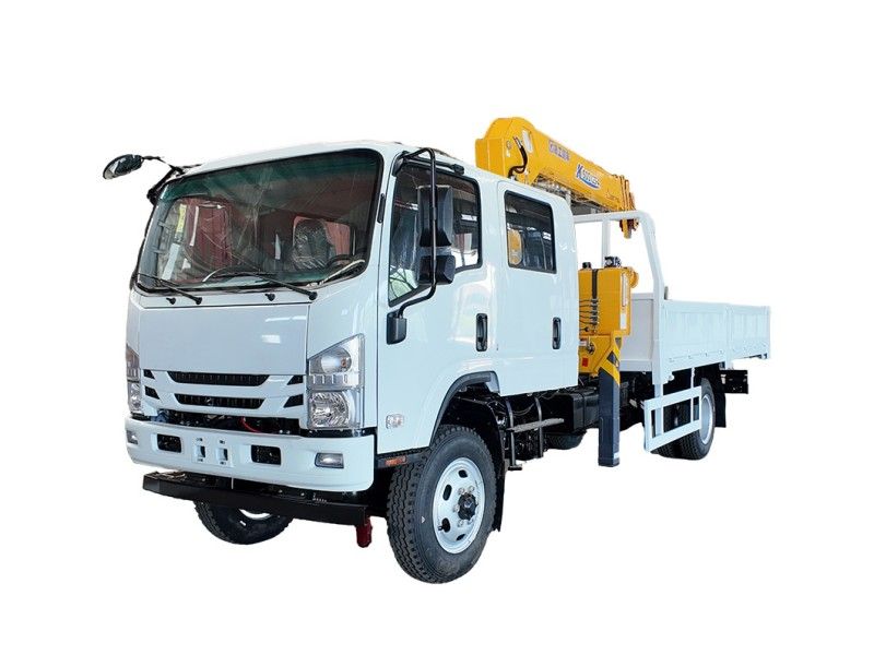 Isuzu 700P NPR 4-wheel drive with XCMG straight boom truck-mounted crane