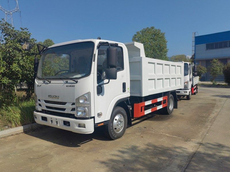 Isuzu KV100 NKR dump truck for transporting cement and river sand