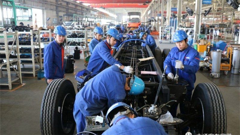 Bus assembly line - passenger vehicle production line