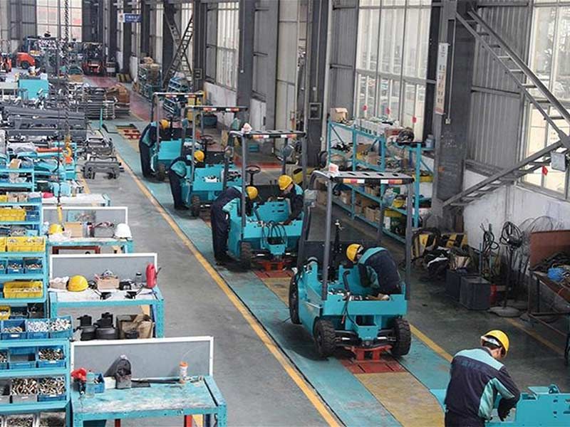 Forklift production line