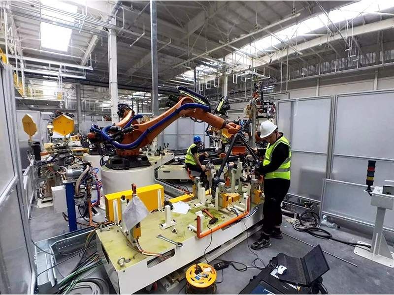 Automotive welding production line