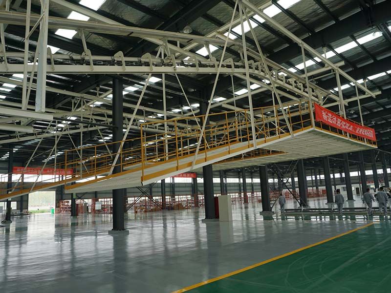New energy electric light truck chassis assembly line