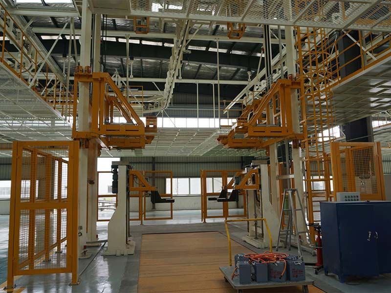 New energy electric light truck chassis assembly line