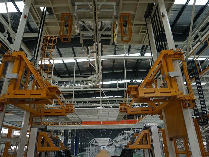 New energy electric light truck chassis assembly line