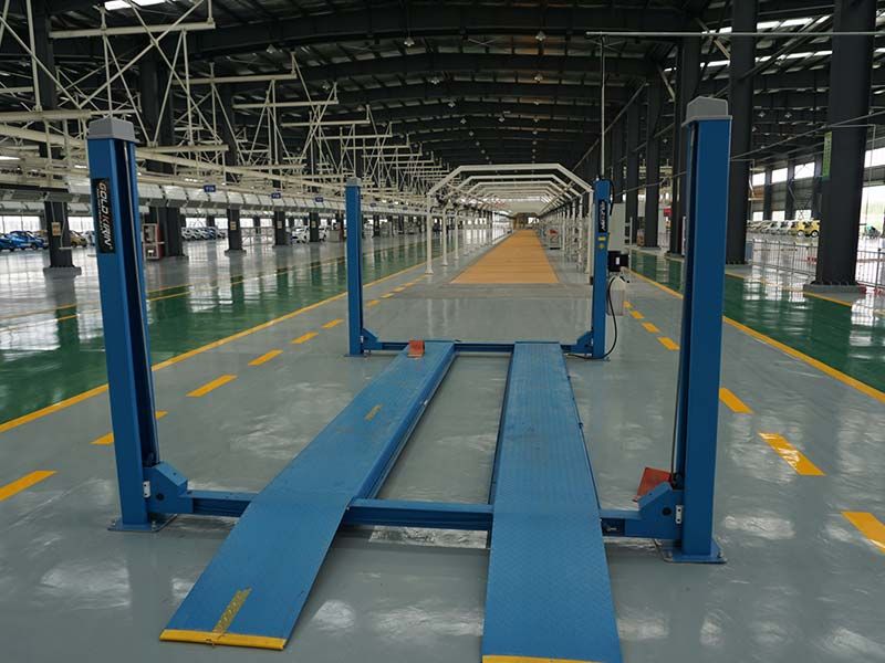 New energy electric light truck chassis assembly line