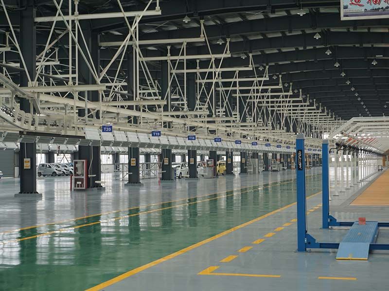 New energy electric light truck chassis assembly line