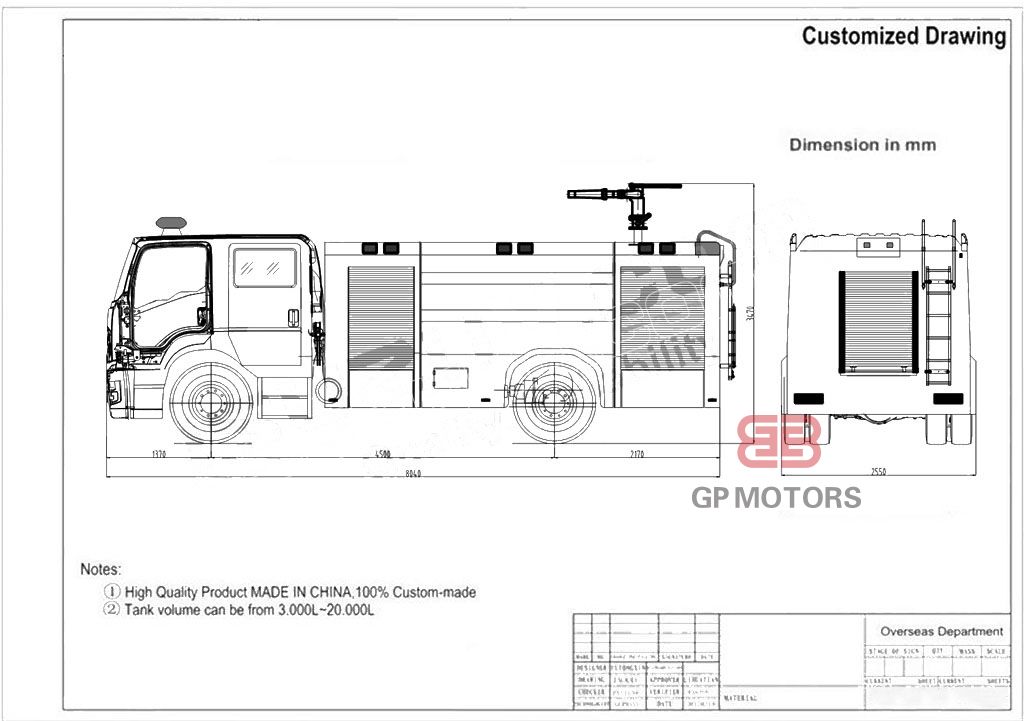 Qingling FVR Emergency Rescue Fire Truck